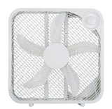 Plastic 5-Blade Portable Box/Floor Fan, 2-Speed, White, 20-in D9B3 - product image 4