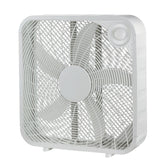 Plastic 5-Blade Portable Box/Floor Fan, 2-Speed, White, 20-in D9B3 - product image 5