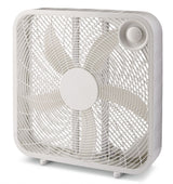 Plastic 5-Blade Portable Box/Floor Fan, 2-Speed, White, 20-in D9B3 - product image 6