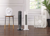 Plastic 5-Blade Portable Box/Floor Fan, 2-Speed, White, 20-in D9B3 - product image 7