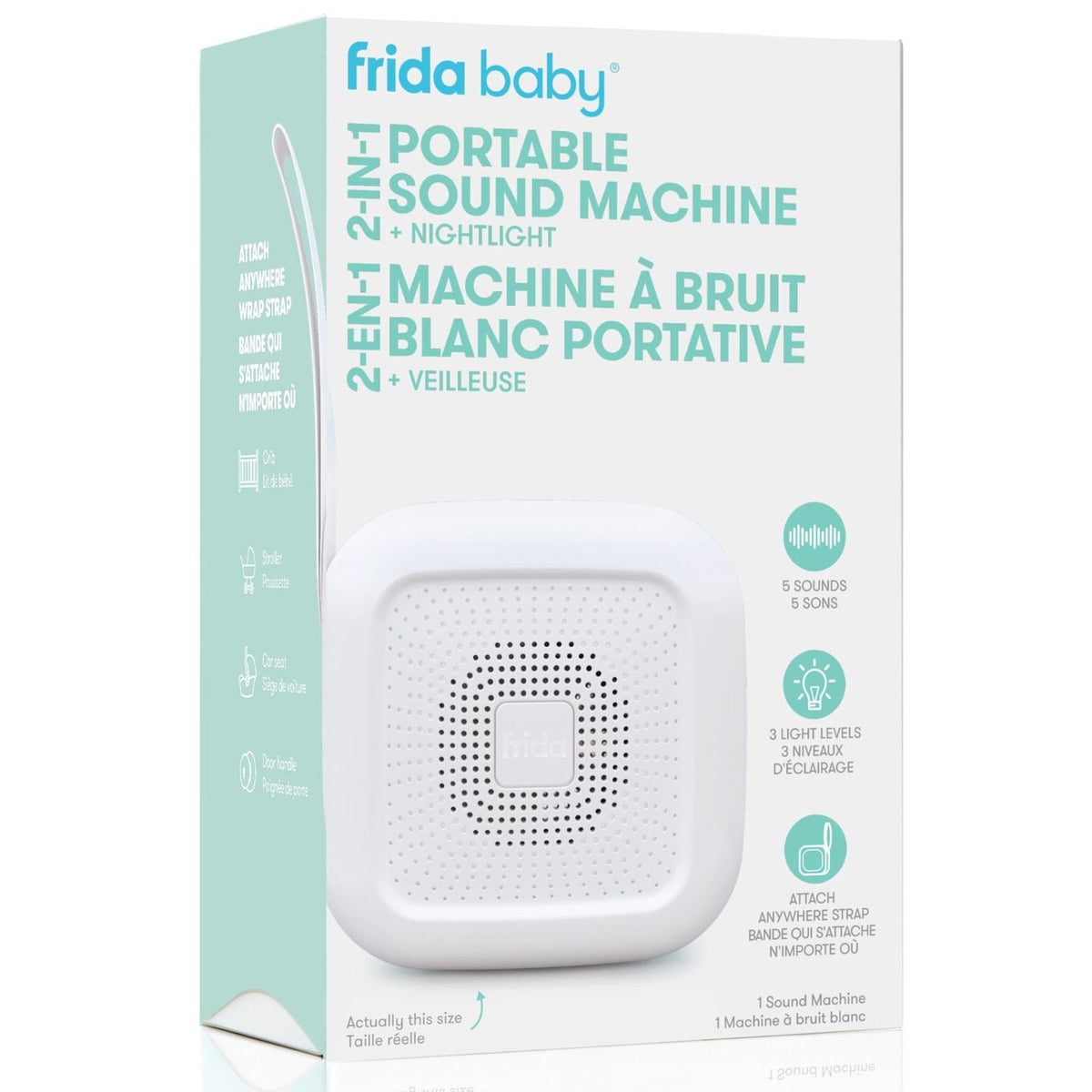2-in-1 Portable Sound Machine + Nightlight F4L6 - product image 1