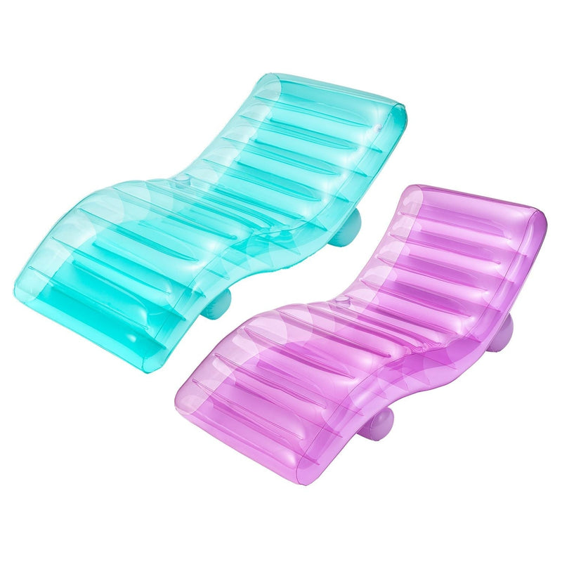 FunChaiser Pool Lounger, 2-in-1 Valve, Ages 14+ V6Z7