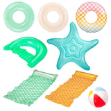 Party Pack Pool Loungers with Inflation Tool, 9-pc H3N3 - product image 1