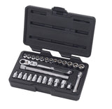 Pass-Thru 1/4-in Drive Socket Set 27-pc, SAE/Metric B4S9 - product image 1