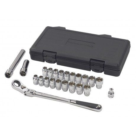 Pass-Thru 3/8-in Drive Socket Set 23-pc, SAE/Metric B2S4 - product image 1
