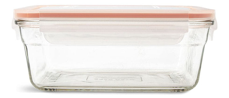 Rectangular Glass Food Storage Container with Leakproof Lid, 1.7-L Y4E4