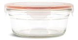 Round Glass Food Storage Container with Leakproof Lid, 850-mL C4P2 - product image 1