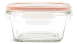 Square Glass Food Storage Container with Leakproof Lid, 405-mL F0D5 - product image 1