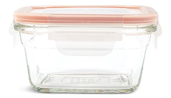 Square Glass Food Storage Container with Leakproof Lid, 405-mL F0D5 - product image 1