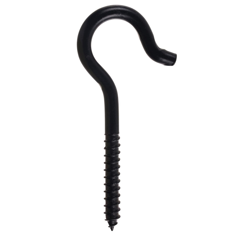 Screw Hook, 4-7/16-in, Black O6A1