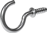 Steel Vinyl Mug Cup Hooks, Screw-In, Nickel-Plated, 7/8-in, 8-pk M6S3 - product image 1