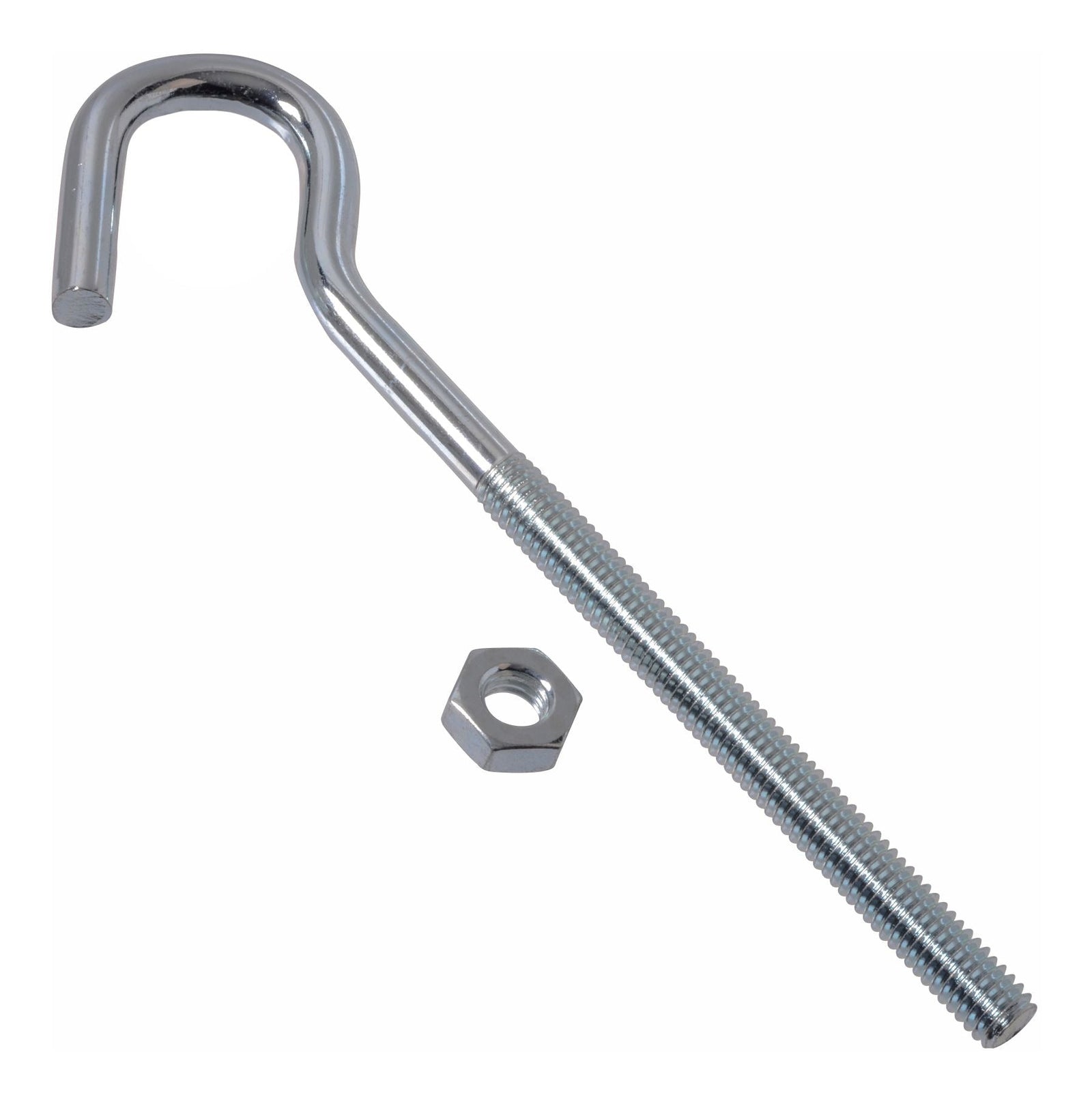 Zinc-Plated Lag Bolt Clothesline Hook, Corrosion Resistance, 7-1/4-in P0Q4 - product image 1