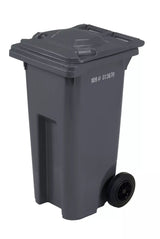 Mastercart Plastic Rectangular Wheeled Garbage Can, Black, 120-L X1L7 - product image 1