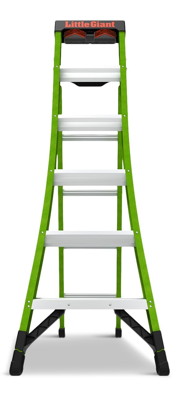 Giant Ladders King Kombo 3-in-1 Grade 1AA Fiberglass Ladder, 6-ft to 10-ft, 375-lb, Model# 13906-305 L7E8 - product image 1