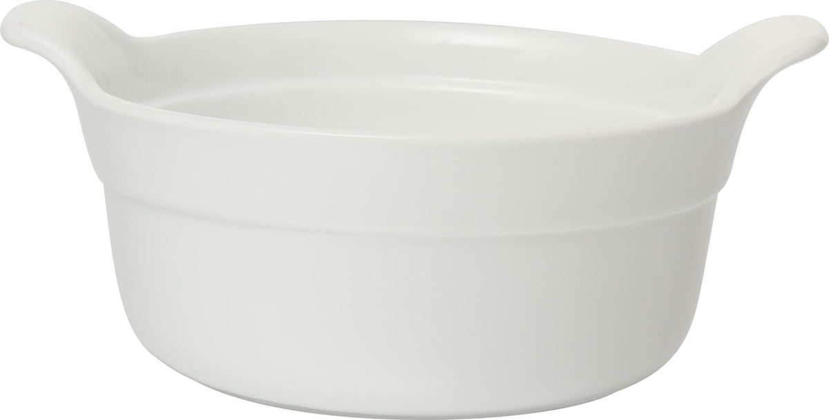 Marketing Porcelain French Onion Soup Bowl with Handles, 475-mL, White O4M0 - product image 1