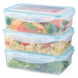 Plastic Food Storage Container Set with Snap Lid, 1-L, 6-pc Y9S9 - product image 1
