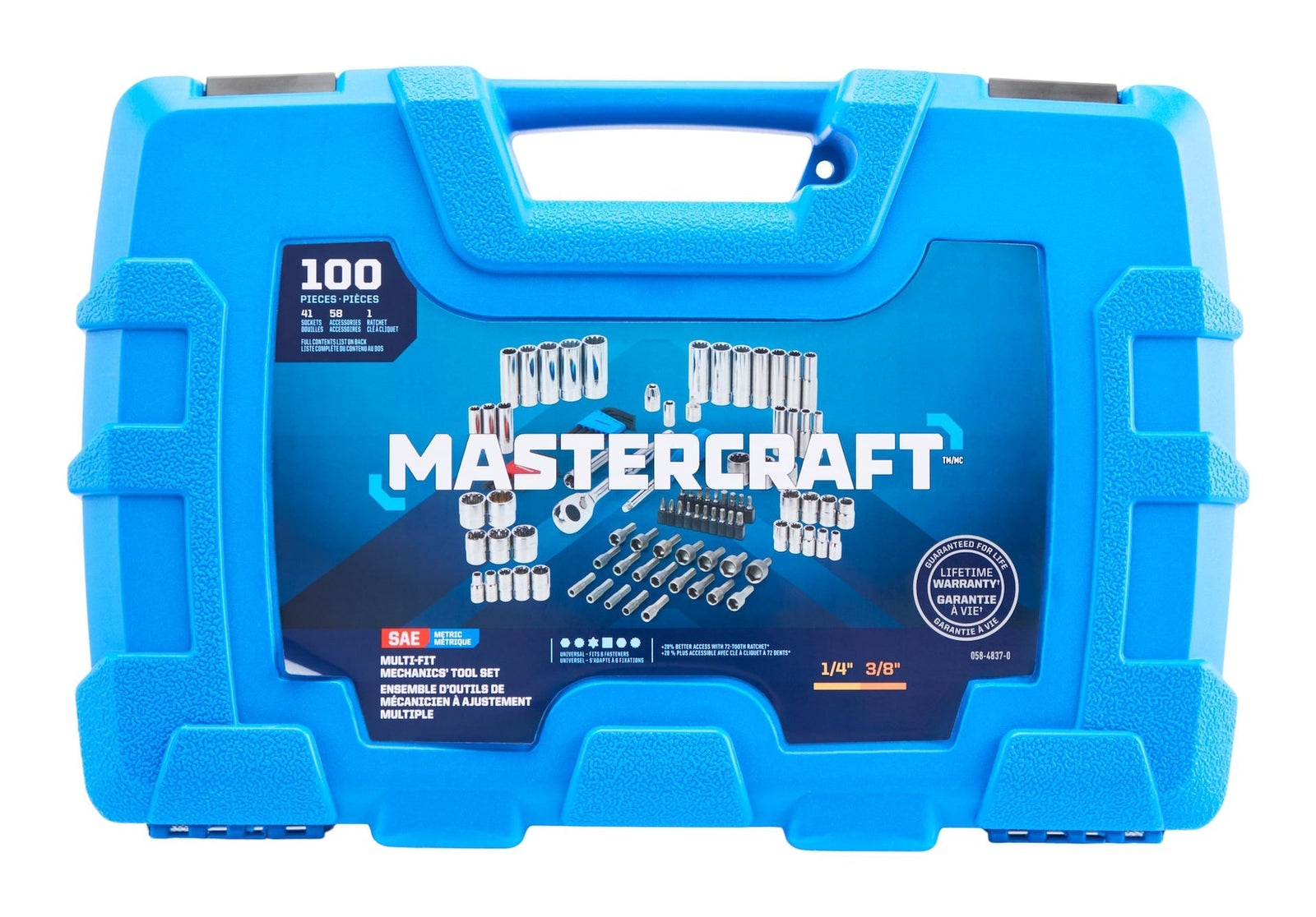 100 Piece Multi Fit Socket Set S3D9 - product image 1