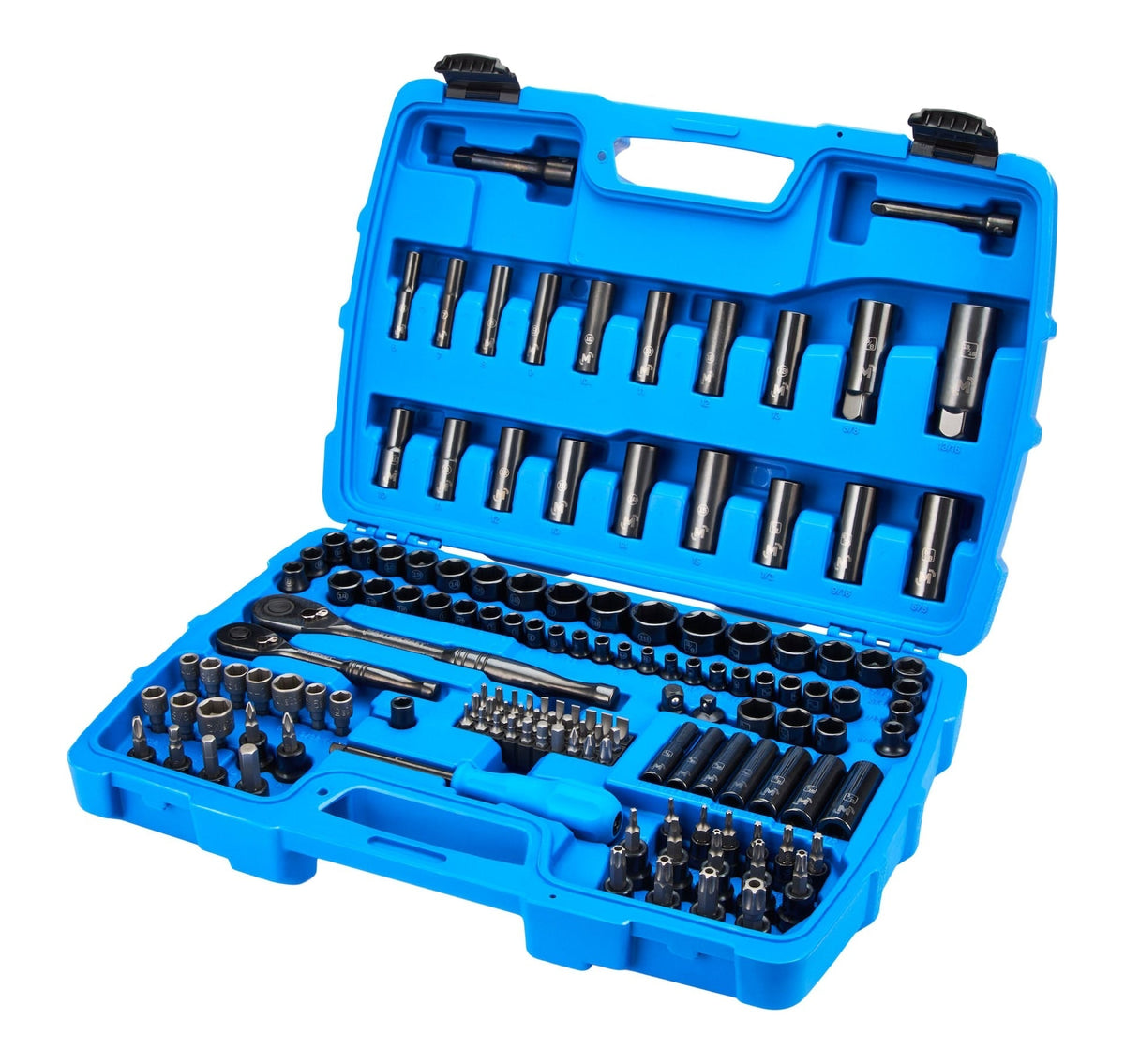 140 Piece 1/4" and 3/8" Drive Black Socket Set Y6F8 - product image 3