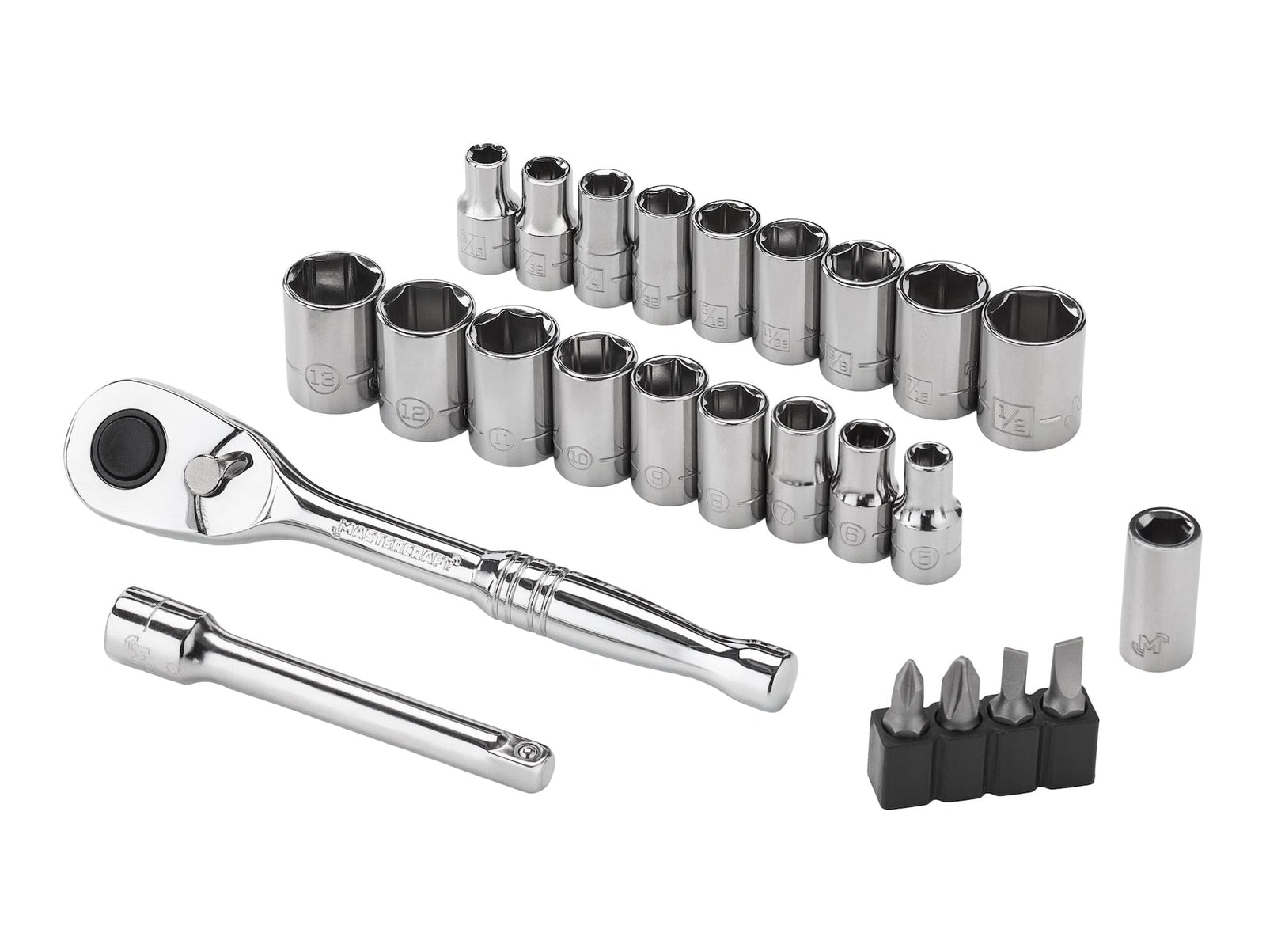 25 Piece 1/4" Drive Socket Set O5C2 - product image 1