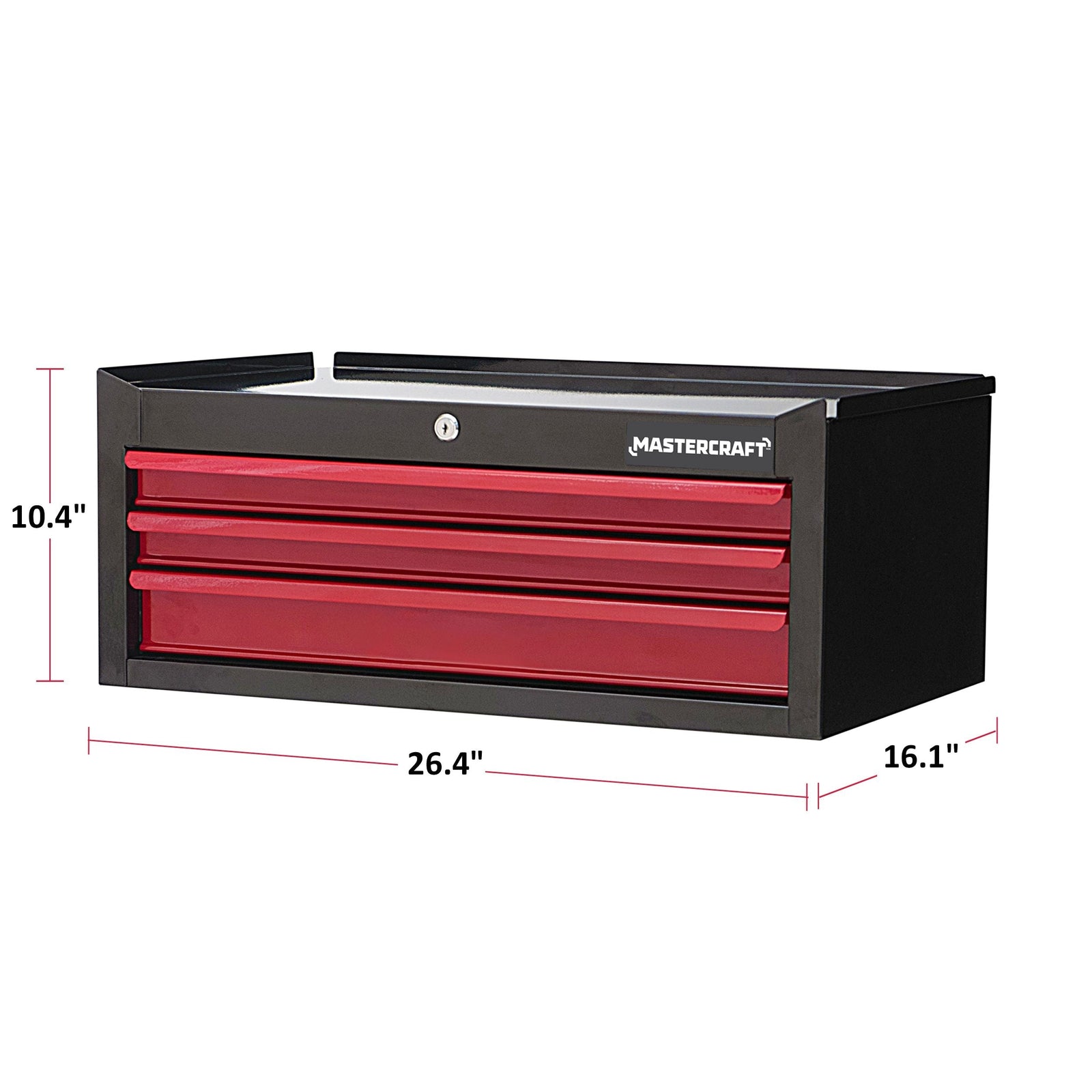 3-Drawer Intermediate Tool Chest, Black & Red, 26-in A6R6 - product image 4