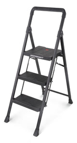 3-Step Metal/Plastic Folding Step Stool, 250-lb, 3.9 ft C6G8 - product image 1