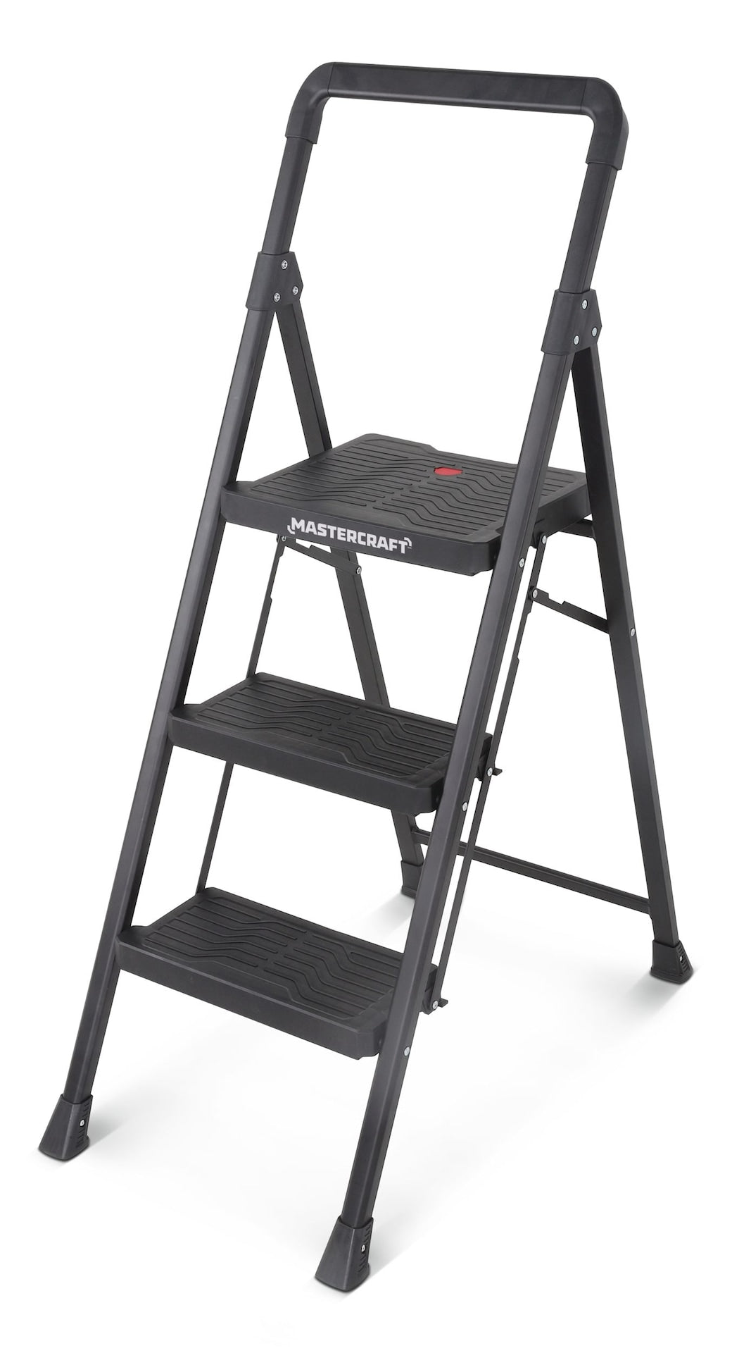 3-Step Metal/Plastic Folding Step Stool, 250-lb, 3.9 ft C6G8 - product image 1