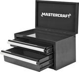 Mini Toolbox with 2 Drawers, Black D6I8 - product image 1