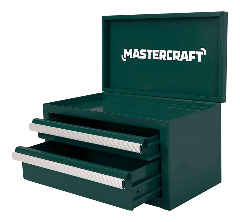 Miniature 2-Drawer Green Steel Toolbox H0V6