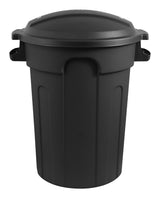 Plastic Circular Garbage Can, Black, 80-L R6U8 - product image 2