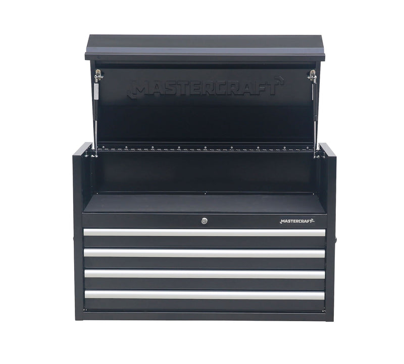 Powder-Coated Steel Tool Chest with Liners, Black, 36-in N9K9