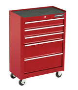 Rolling Tools Storage Cabinet with 5 Drawers, Deep Red, 24-in Z8L5 - product image 2