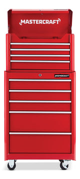 Rolling Tools Storage Cabinet with 5 Drawers, Deep Red, 24-in Z8L5 - product image 3