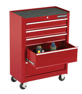 Rolling Tools Storage Cabinet with 5 Drawers, Deep Red, 24-in Z8L5 - product image 5