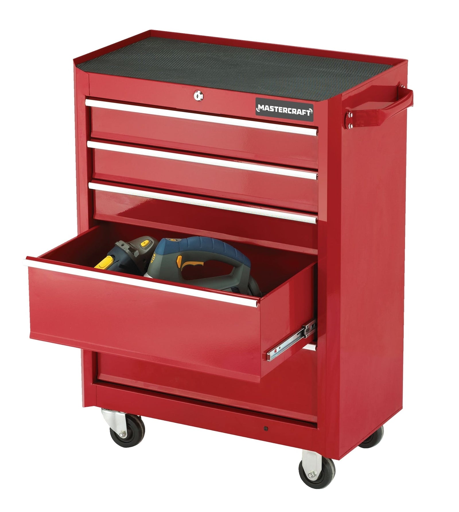 Rolling Tools Storage Cabinet with 5 Drawers, Deep Red, 24-in Z8L5 - product image 6