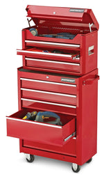 Rolling Tools Storage Cabinet with 5 Drawers, Deep Red, 24-in Z8L5 - product image 7