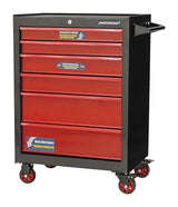 Rolling Tools Storage Cabinet with 6 Drawers, Black&Red, 26-in G6K4 - product image 1