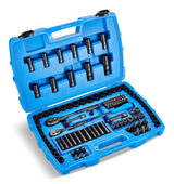 Socket Set, 122-pc, SAE/Metric, CRV, Black Steel Finish T4Y1 - product image 1