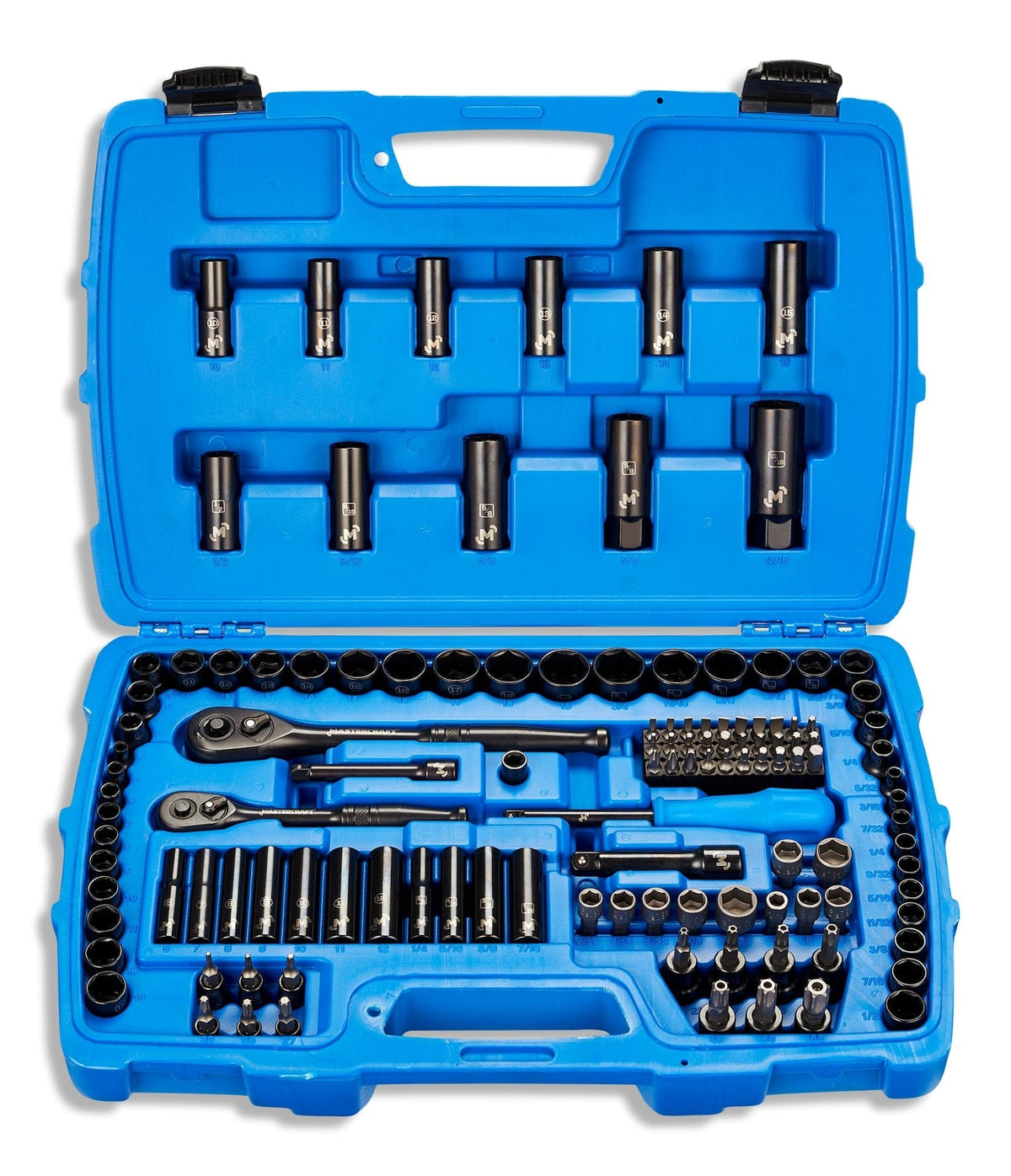 Socket Set, 122-pc, SAE/Metric, CRV, Black Steel Finish T4Y1 - product image 2