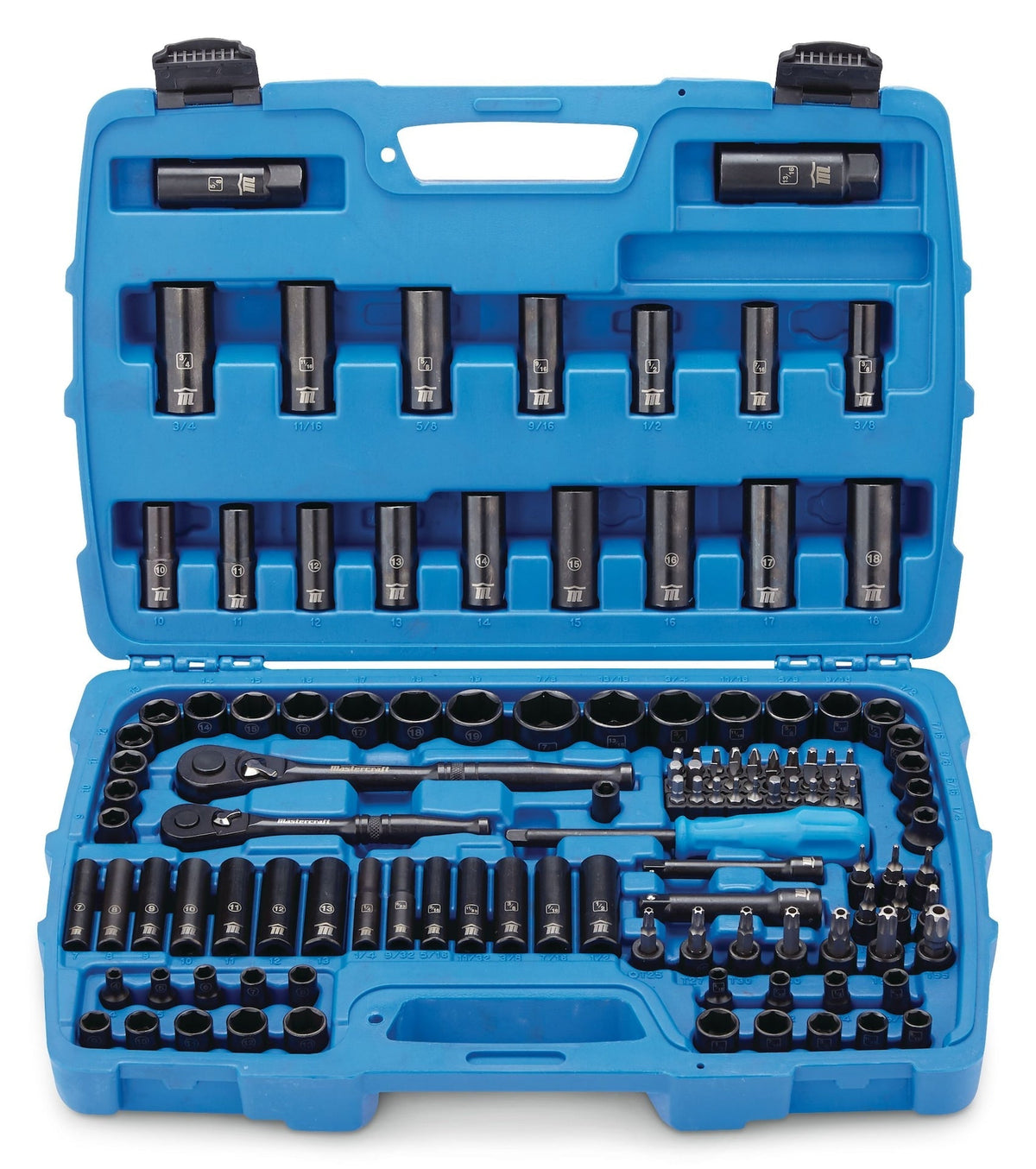 Socket Set, 122-pc, SAE/Metric, CRV, Black Steel Finish T4Y1 - product image 3