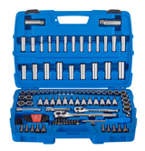 Socket Set, 128-pc, SAE / Metric, CRV, Nickel-Chrome Plating X0Q2 - product image 3