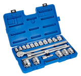 Socket Set 20-pc, 3/4-in Drive, SAE, Steel, Chrome Q4J7 - product image 1