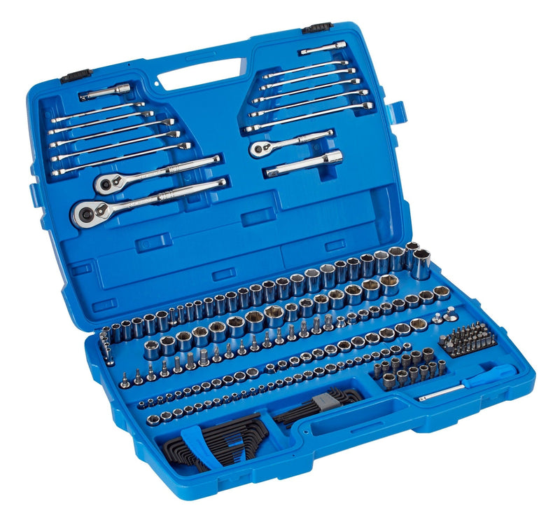 Socket Set, 233-pc, SAE / Metric, Nickel-Chrome Plating Z7J9