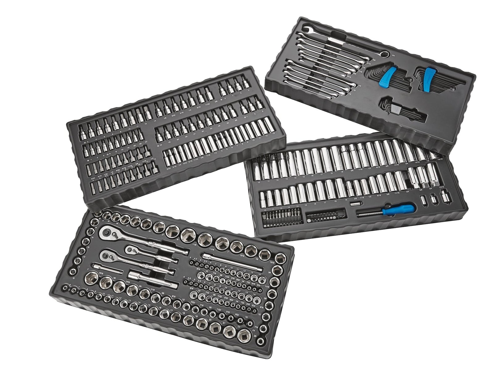 Socket Set, 350-pc, SAE / Metric, CRV, Nickel-Chrome Plating K0V1 - product image 3