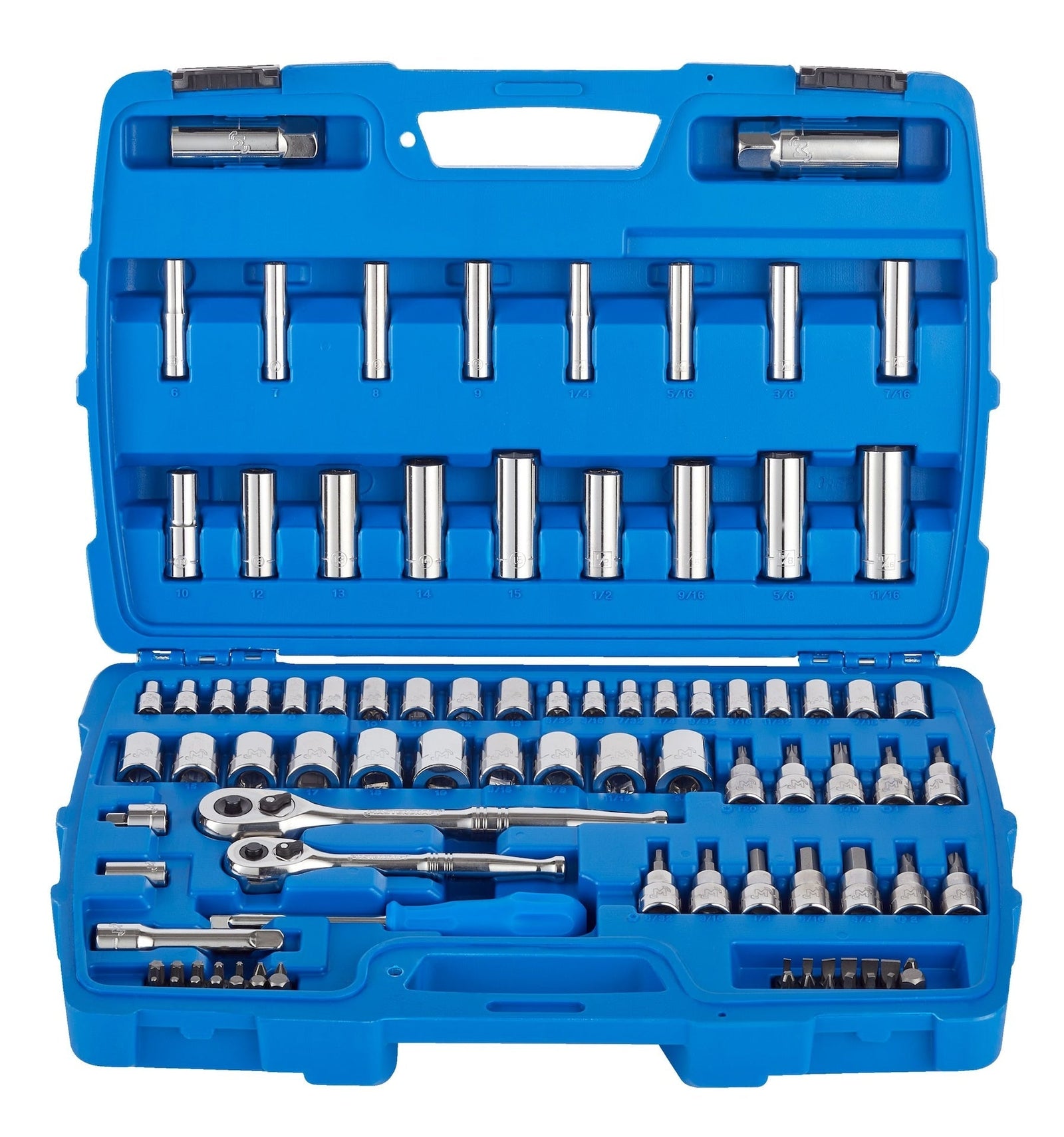 Socket Set, 95-pc, SAE / Metric, CRV, Nickel-Chrome Plating F6K3 - product image 3