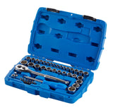 Socket Set, SAE / Metric, CRV, Nickel-Chrome Plating, 41-pc O2O8 - product image 3