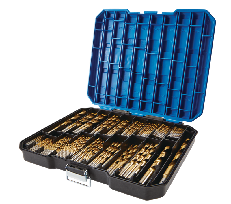 Titanium Drill Bit Set for Wood, Metal, Plastic, 230-pc D0V9