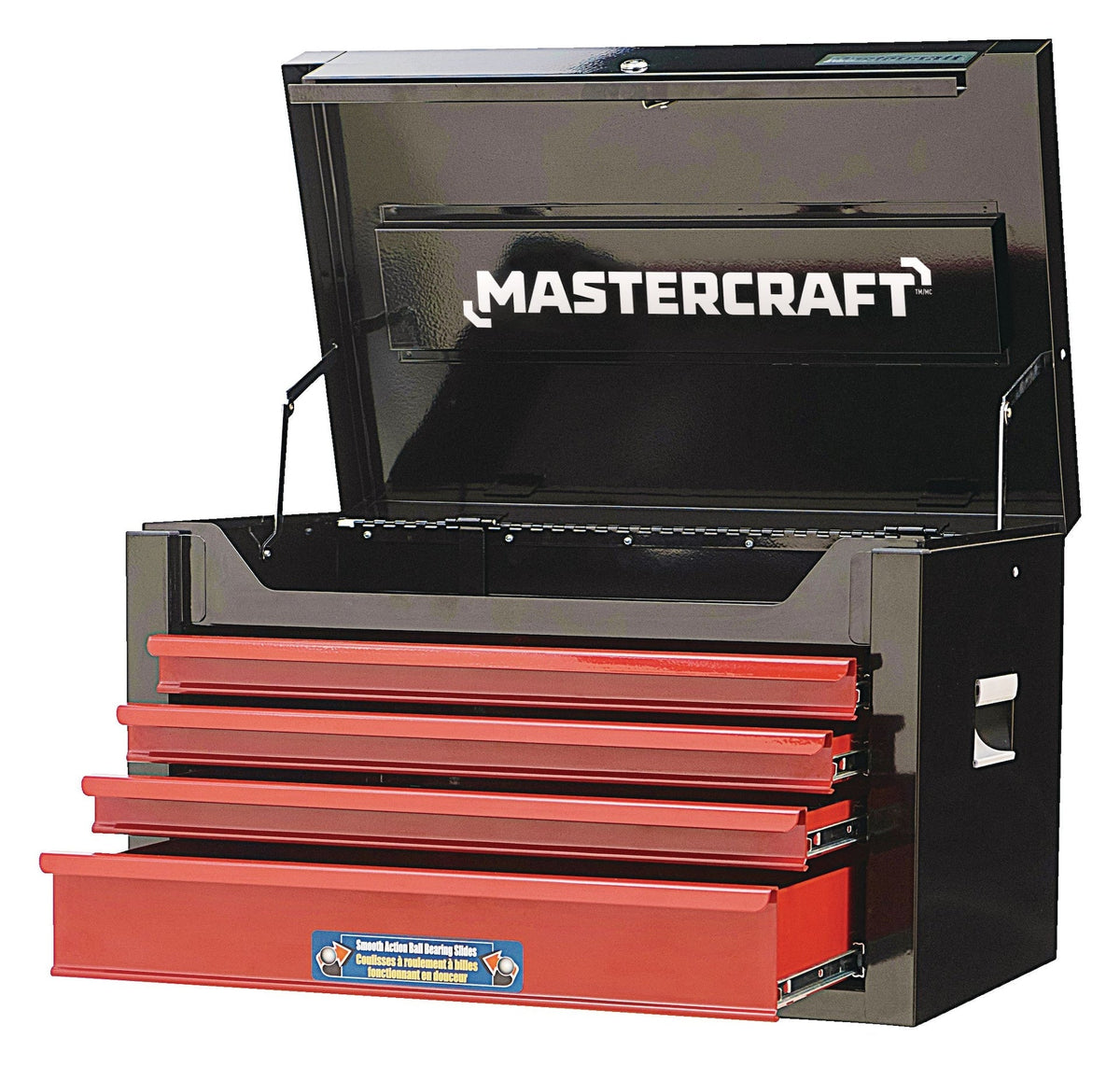 Tool Chest with 4 Drawers, Black & Red, 26-in B4I1 - product image 1