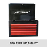 Tool Chest with 4 Drawers, Black & Red, 26-in B4I1 - product image 4