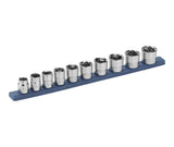 10 Piece 3/8" Drive Low Profile Socket Rail J4B0 - product image 2