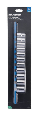 1/2-in Drive 6 Pt. Socket Set, Metric, Nickel-Chrome Plating, 11-pc D5U9 - product image 1